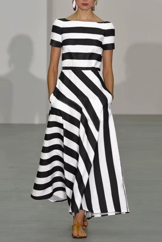 Florence | Handmade Striped Maxi Dress