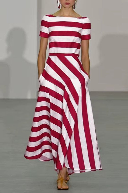 Florence | Handmade Striped Maxi Dress